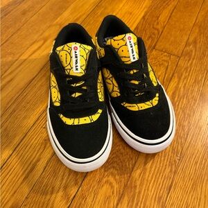 Airwalk Kids Black and Yellow Patterned Sneakers